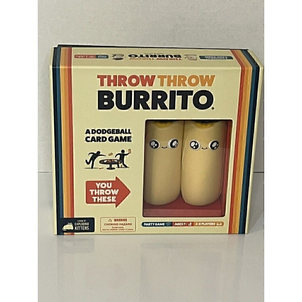 THROW THROW BURRITO A Dodgeball Card Game Mint Condition By Exploding Kittens
